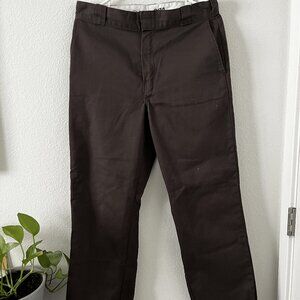 Dickie's Brown Straight-Leg Pants (Size 32x32)